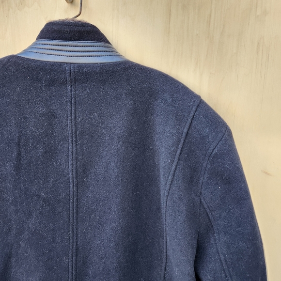 NWT Cole Haan Signature Men's Wool Plush Car Coat - Size Large - Picture 13 of 14